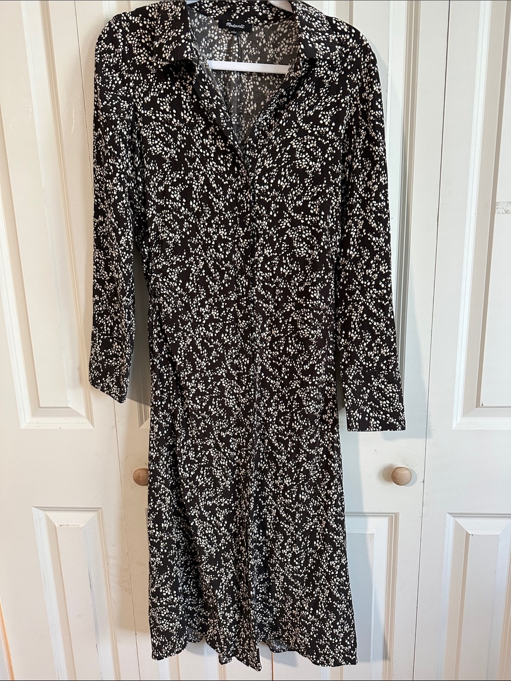 Madewell ruched midi shirtdress 6 m - Picture 7 of 14